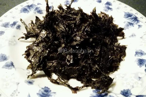 虾米白糖烤紫菜的做法图解1