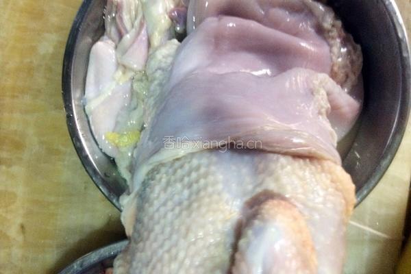 猪肚鸡的做法图解3