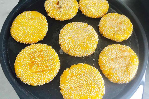 豆沙馅芝麻南瓜饼（电饼铛版）的做法图解17