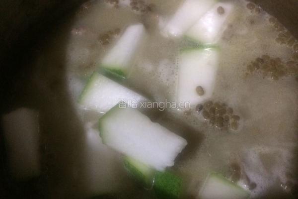 冬瓜绿豆扇骨汤的做法图解7