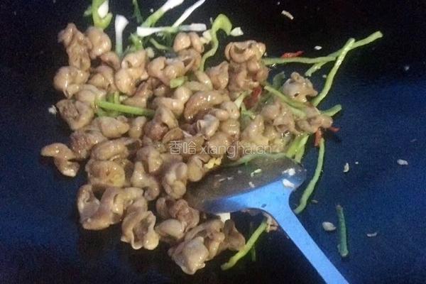 大肠炒豆芽的做法图解5