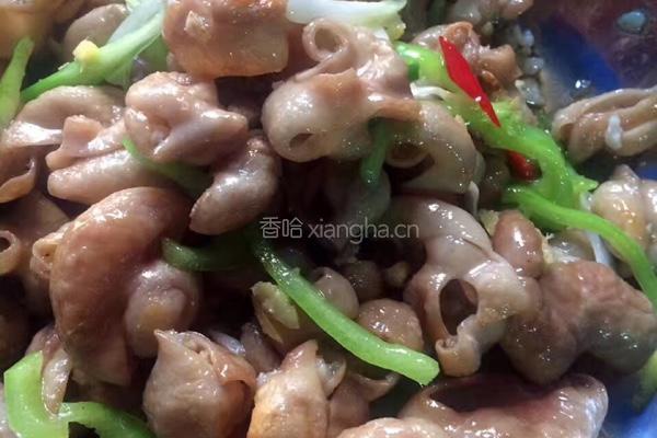 大肠炒豆芽的做法图解6
