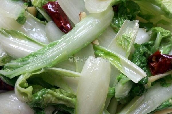 炝炒小白菜的做法图解3