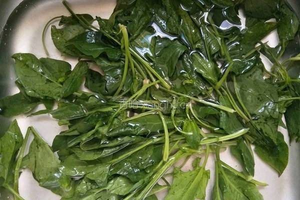 翡翠菠菜泥的做法图解1