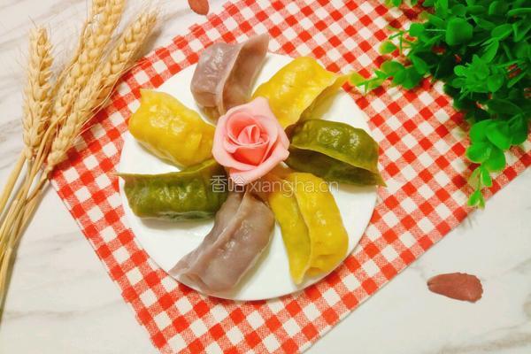 牛肉萝卜馅彩色蒸饺的做法图解16
