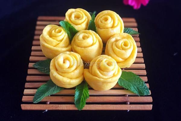 南瓜玫瑰花馒头的做法图解17