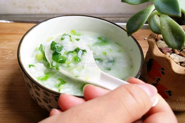 小白菜粥的做法图解5