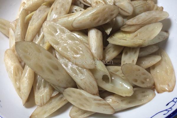 醋溜藕根的做法图解4