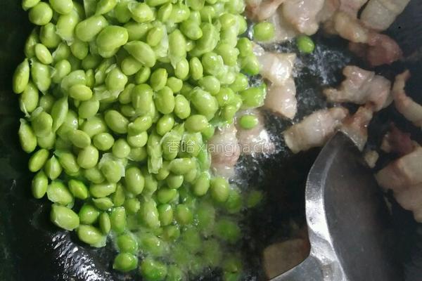 嫩黄豆炒肉的做法图解5