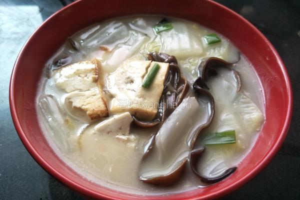 白菜豆腐汤的做法图解10