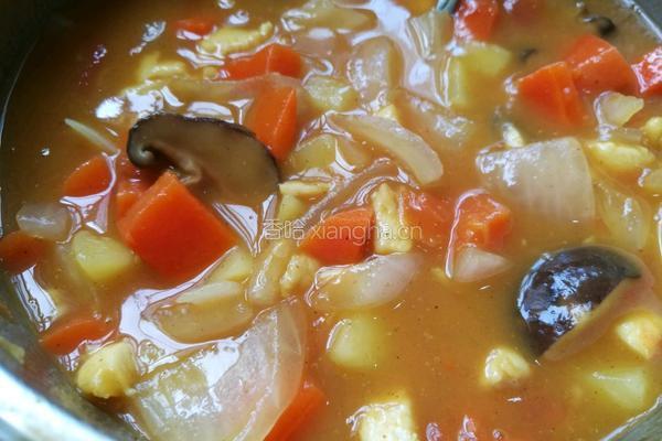 咖喱鸡丁烩饭的做法图解3
