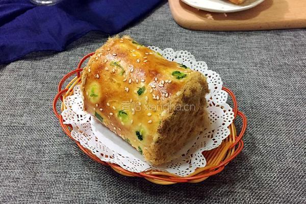 香葱肉松面包卷的做法图解28