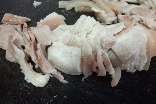 蒜泥白肉 凉拌肉 李庄白肉蘸水的做法图解3