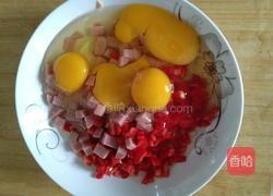 辣椒火腿鸡蛋饼的做法图解2