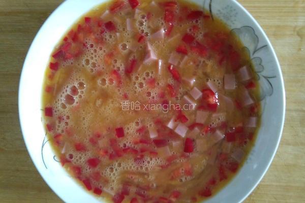 辣椒火腿鸡蛋饼的做法图解4