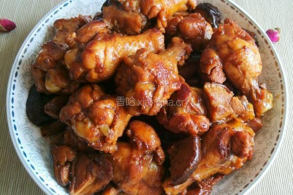 鸡肘炖香菇的做法图解10