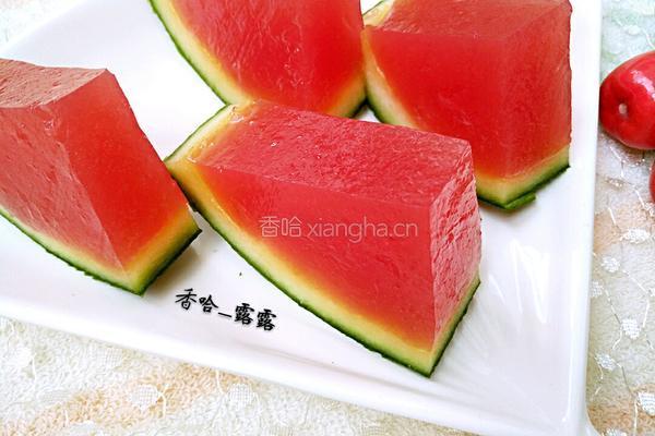 仿真西瓜冻的做法图解12