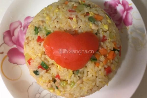 七彩炒饭的做法图解5