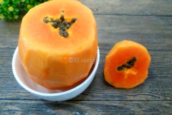 木瓜牛奶冻的做法图解2