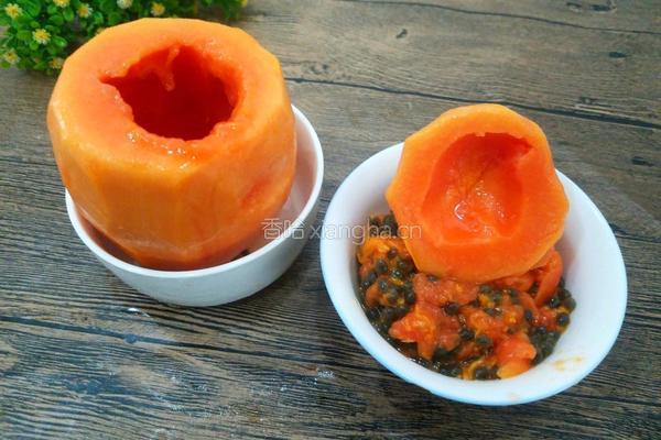 木瓜牛奶冻的做法图解3