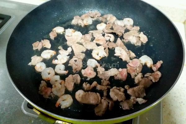 虾仁瘦肉炒丝瓜的做法图解6