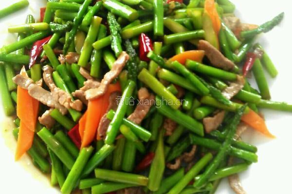 芦笋炒肉的做法图解8