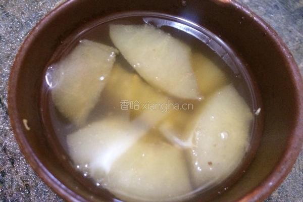 川贝无花果炖冰糖雪梨的做法图解6