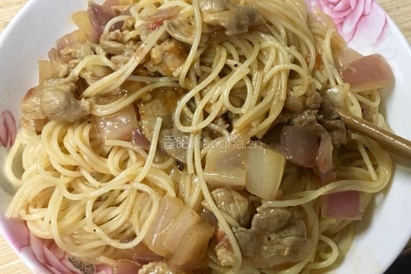 黑椒瘦肉意大利面的做法图解10
