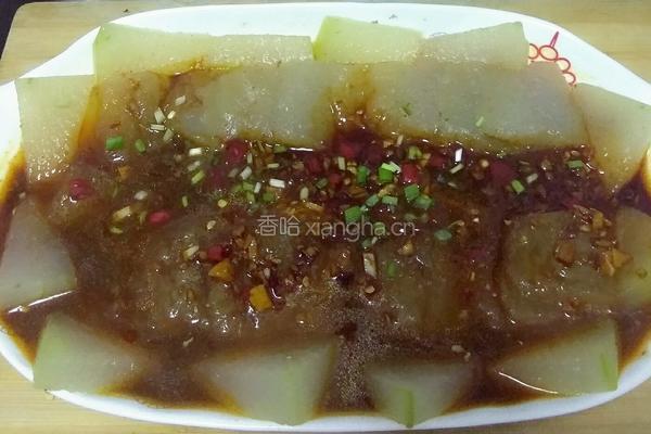 剁椒淋冬瓜的做法图解5