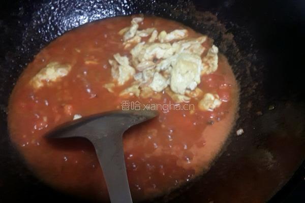 西红柿鸡蛋手工抻面的做法图解7
