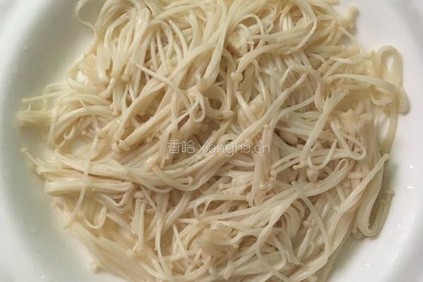凉拌豆腐金针菇的做法图解3