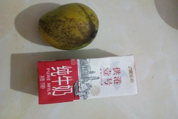 芒果牛奶的做法图解1