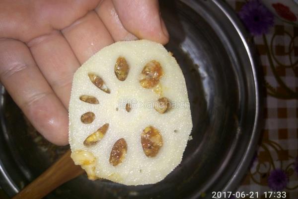 炸藕盒的做法图解6