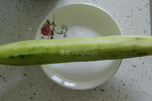 毛豆拌黄瓜的做法图解4