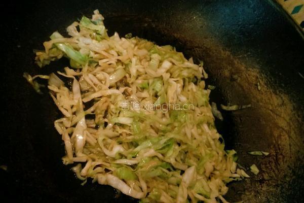 圆白菜鸡蛋炒饼的做法图解4