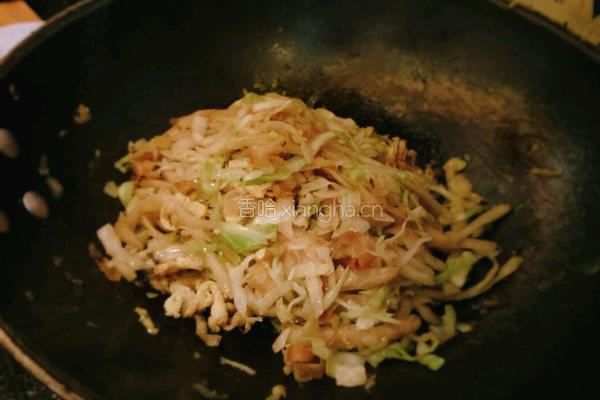 圆白菜鸡蛋炒饼的做法图解5