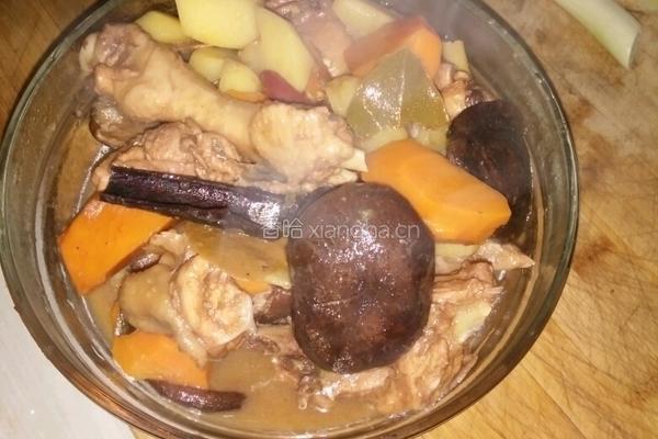 土豆香菇炖鸡块的做法图解3