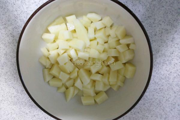 土豆泥青椒盒的做法图解3