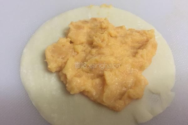 饺子皮小番薯饼的做法图解4