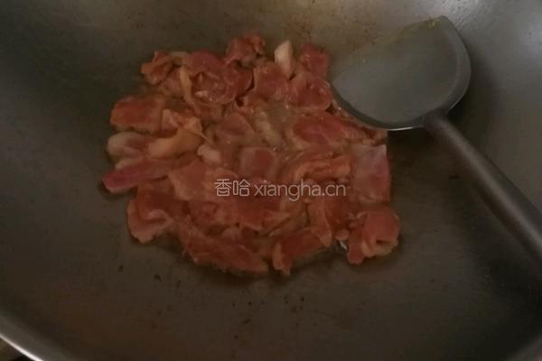 咸菜炒猪肉的做法图解4