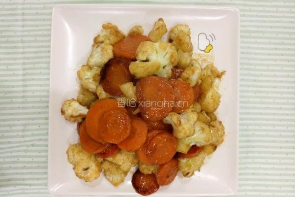 花菜炒胡萝卜的做法图解8
