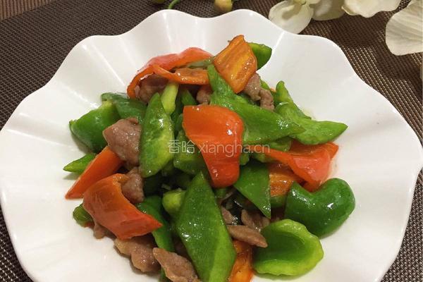 肉炒青红椒的做法图解10