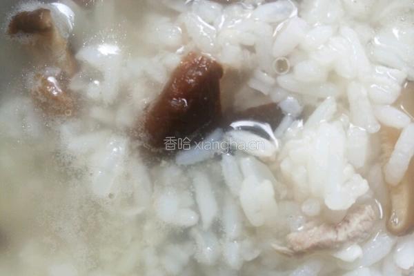 香菇瘦肉粥的做法图解8
