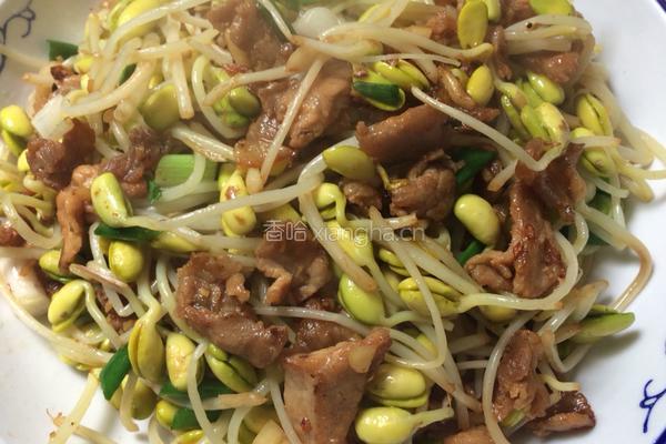 豆芽炒肉的做法图解7