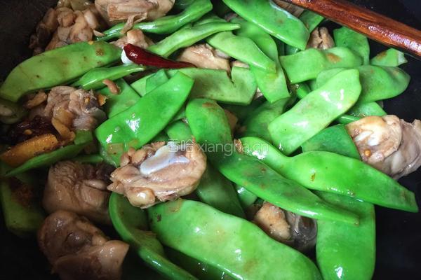 鸡腿炖豆角的做法图解7