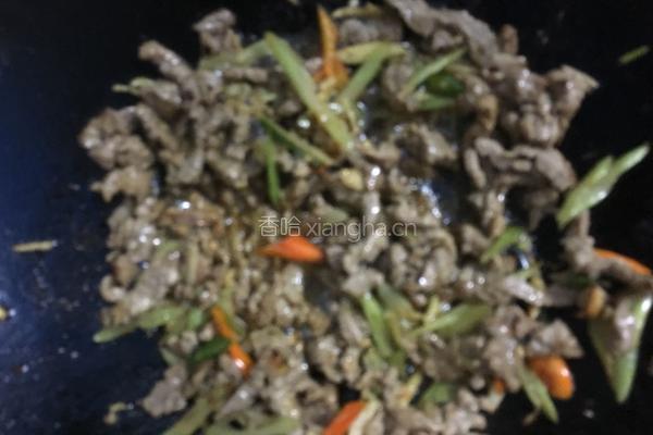 小炒牛肉的做法图解6