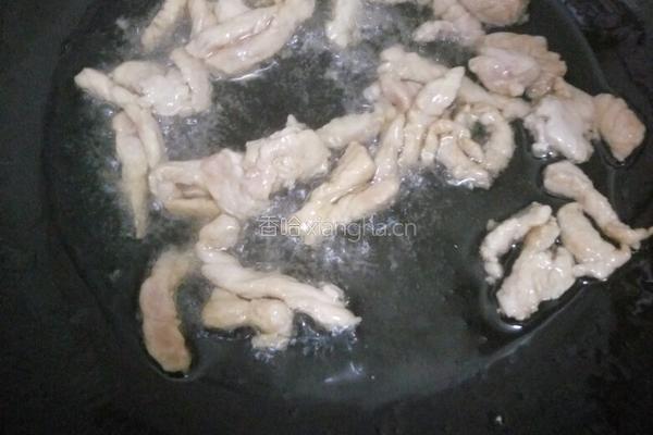 甜豆炒肉的做法图解3