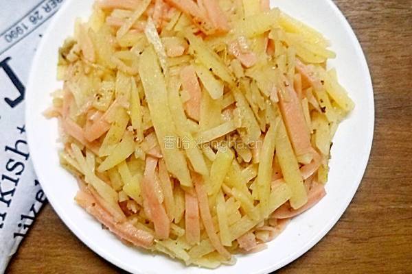土豆炒火腿的做法图解9