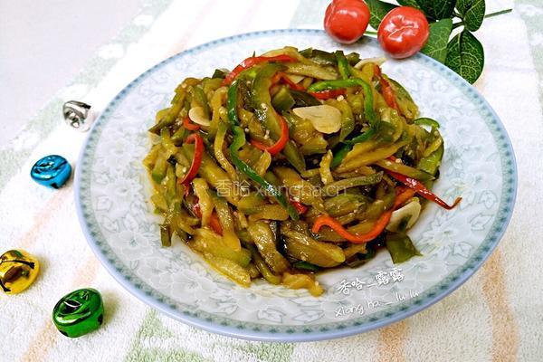双椒炒青茄的做法图解9