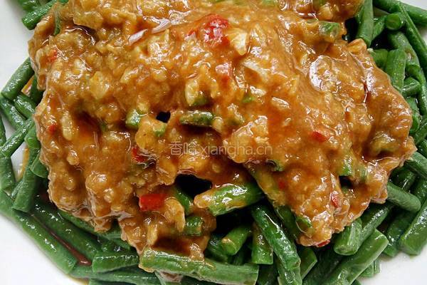 蒜香麻汁豆角的做法图解4